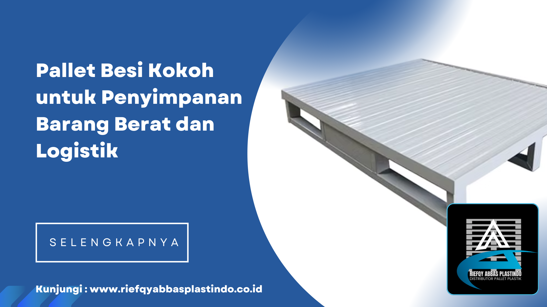 Pallet Besi Kokoh untuk Penyimpanan Barang Berat dan Logistik