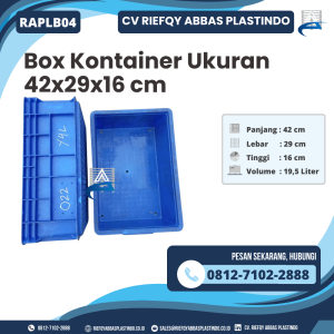 Box Container Bekas/Baru Ukuran 42x29x16 - RAPLB04