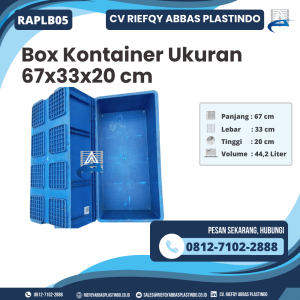 Box Container Bekas/Baru Ukuran 67x33x20 - RAPLB05