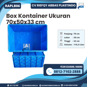 Box Container Bekas/Baru Ukuran 70x50x33 - RAPLB06