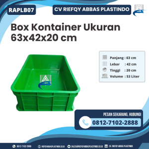 Box Container Bekas/Baru Ukuran 63x42x20 - RAPLB07