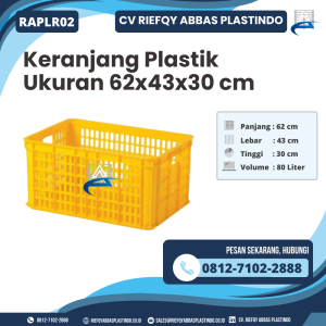 Keranjang Plastik Bekas/Baru Ukuran 62x43x30 - RAPLR02
