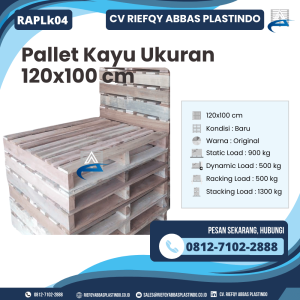 Pallet Kayu Bekas/Baru Ukuran 100x120 cm - RAPLK04